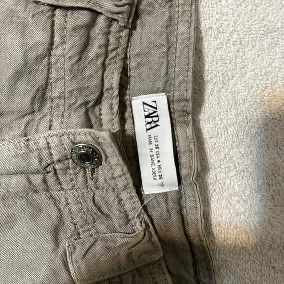 Zara Light Gray Cargo Pants - Picture 5 of 8